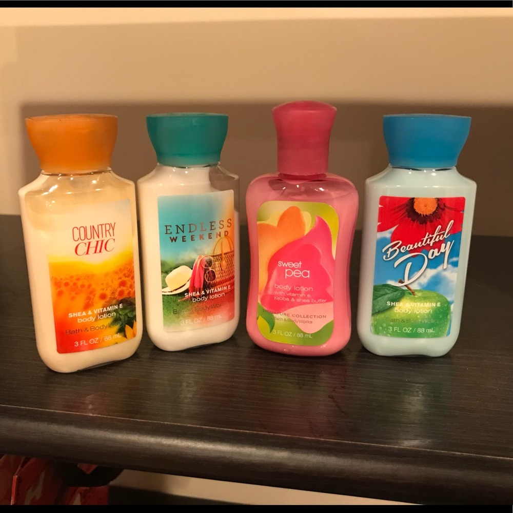 Bath and Body Works mini lotions